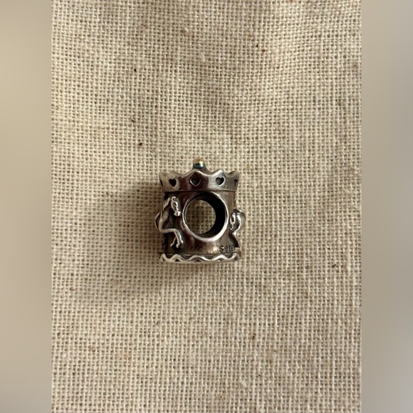 Retired Authentic Pandora 925 Silver/ 14K Gold Accent Carousel Charm 791236 - Picture 4 of 6
